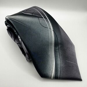 J. Garcia Landscape Collection 59 Silk Tie Grayscale Abstract Mens Grateful Dead